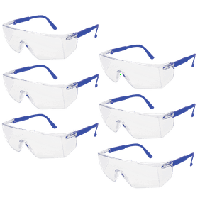 UV-Resistant Smoke Mirror Lens Basics Anti-Scratch Safety Glasses 3-Count